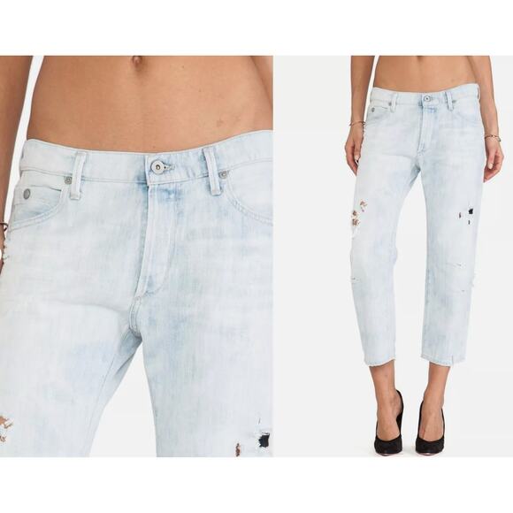 Citizens of Humanity Frankie Crop Jeans in White Out - Picture 6 of 6